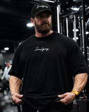 Load image into Gallery viewer, T-Shirt Oversized Signature Black 3D-Performance Light Weight