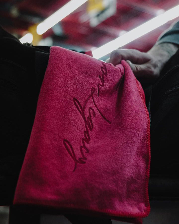 Red Microfiber Training Towel