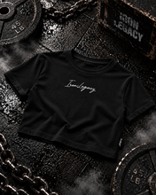 Load image into Gallery viewer, T-Shirt Croptop Black