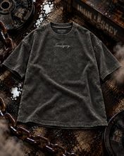 Load image into Gallery viewer, T-Shirt Oversized Signature Black AcidWash 3D