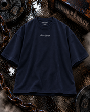 Load image into Gallery viewer, T-Shirt Big Oversized Signature Blue Navy