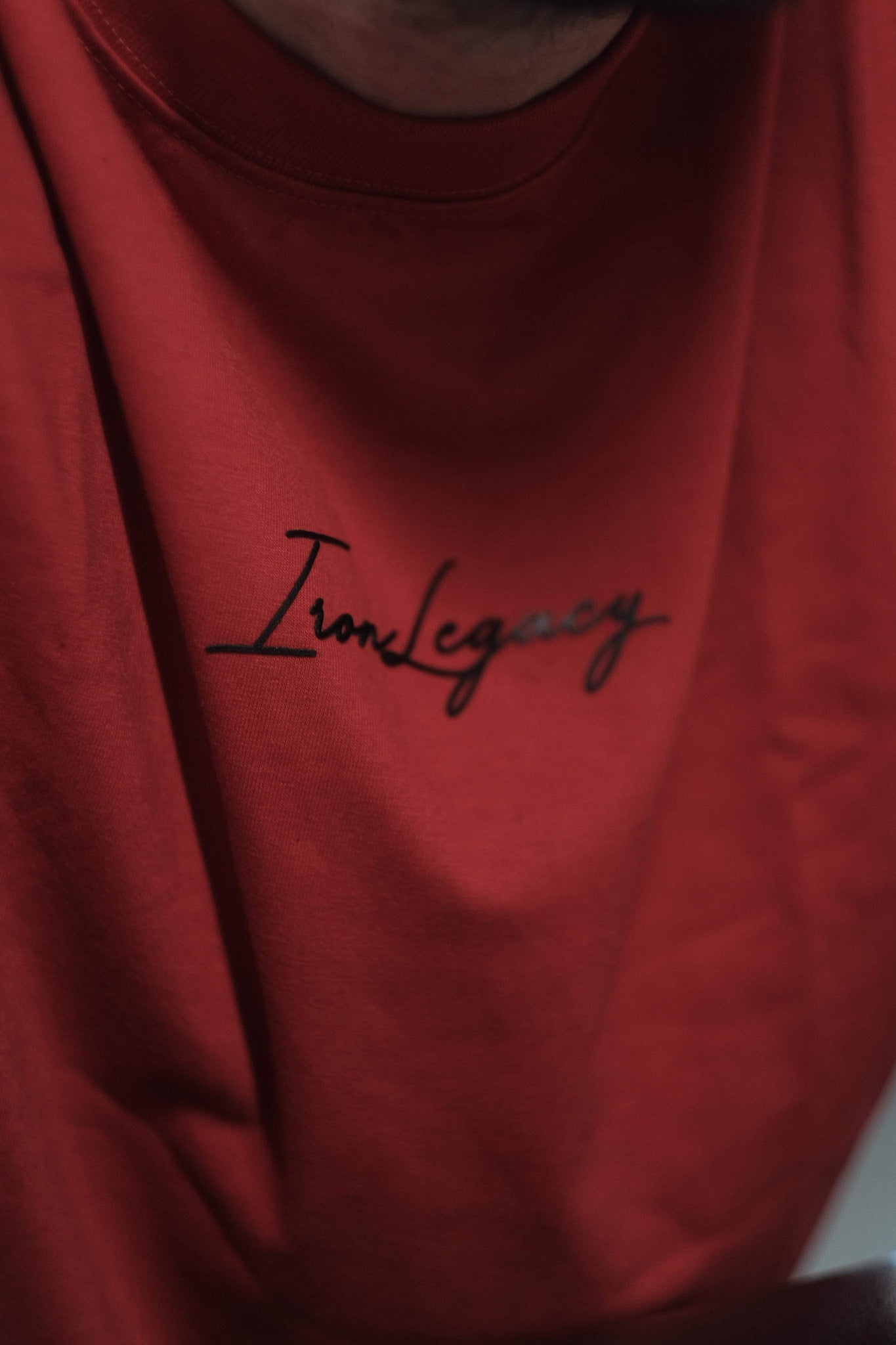 T-Shirt Signature 3D Oversize Rouge – Iron Legacy