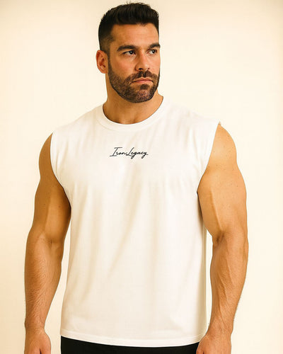 Sleeveless Oversize Signature 3D               (6Colors)